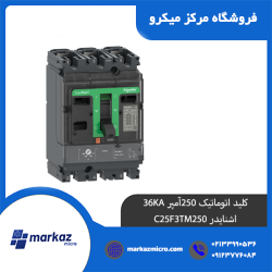 کلید اتوماتیک 250آمپر 36KA اشنایدر C25F3TM250