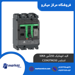 کلید اتوماتیک 250آمپر 50KA اشنایدر C25N3TM250