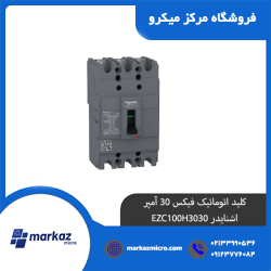 کلید اتوماتیک فیکس 30 آمپر اشنایدر EZC100H3030